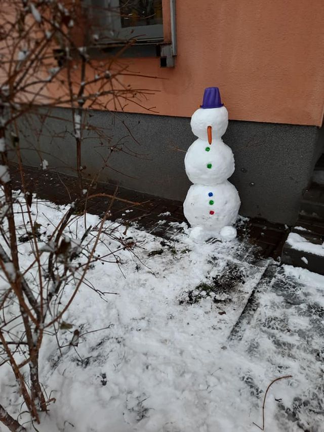 Розучилися ліпити: в мережі з'являються смішні фото київських сніговиків - фото 501535