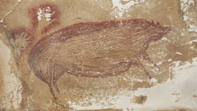 Археологи нашли самый старый рисунок животного в мире, и вот кто на нем изображен - фото 503284