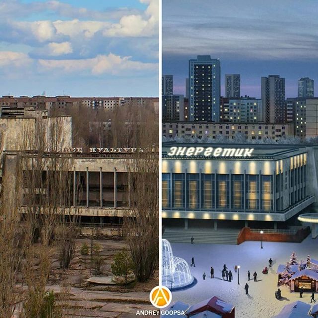 В сети появились фото-реконструкции города Припять, и вот, каким бы он был в 2021 году - фото 503313