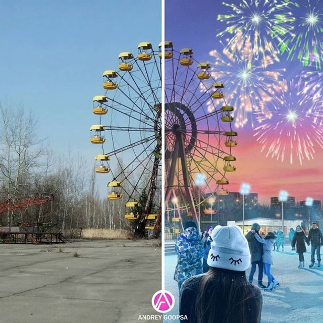 В мережі з'явилися фотореконструкції міста Прип'ять, і ось, яким би воно було у 2021 році - фото 503314