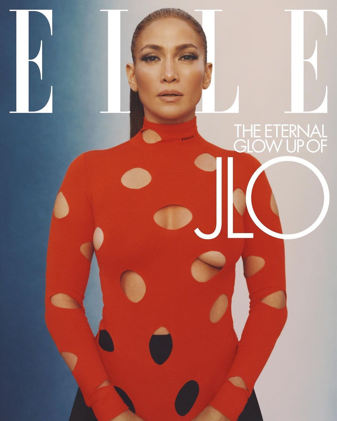 Дженнифер Лопес в сетчатом боди поразила снимками для глянца ELLE - фото 503361