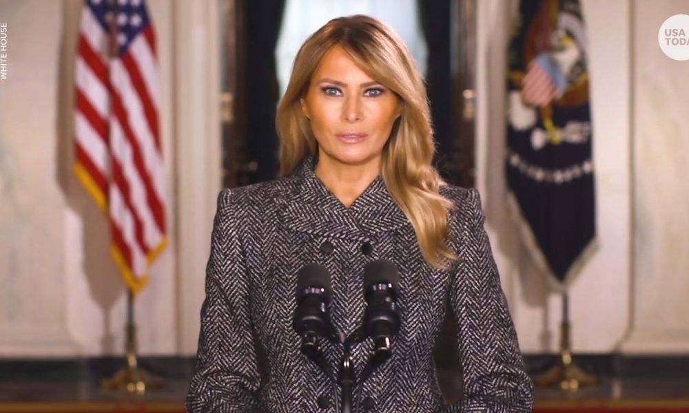 Последний выход первой леди: Мелания Трамп выступила с прощальным обращением - фото 503669