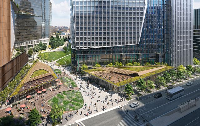 Amazon построит новую штаб-квартиру в форме стеклянной спирали с садами - фото 505458