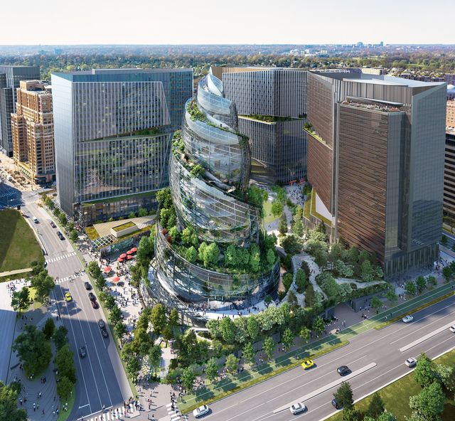 Amazon збудує нову штаб-квартиру у формі скляної спіралі з садами - фото 505459