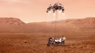 Первые цветные фотографии поверхности Марса, сделанные аппаратом Perseverance