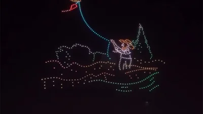 В Китае прошло невероятное шоу дронов – аппараты воссоздали картины Ван Гога