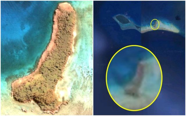 Не фотошоп: посреди океана нашли остров в форме мужского полового органа - фото 507179