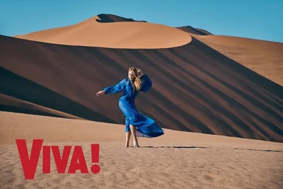 Тина Кароль в голубом платье посреди пустыни поразила новым фотосетом - фото 507796