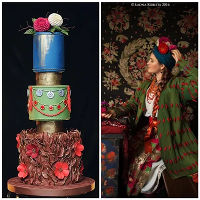 Украинка создала торт в народном стиле, который покорил международный конкурс - фото 509040