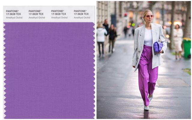 Модні кольори весна-літо 2021 року в одязі - Фіолетовий Amethyst Orchid - фото 510106