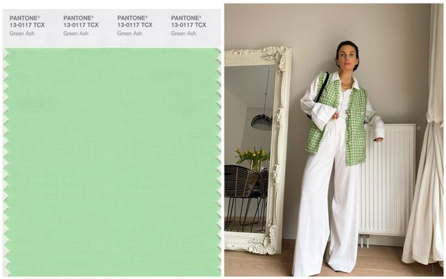 Модні кольори весна-літо 2021 року в одязі - М'ятний Green Ash - фото 510115