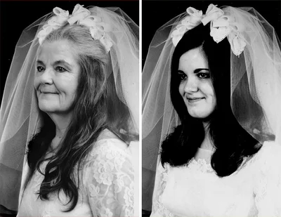 Супруги воссоздали свой свадебный фотосет через 50 лет, и эти кадры наполнены любовью - фото 510231