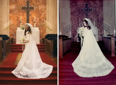 Подружжя відтворило свій весільний фотосет через 50 років, і ці кадри наповнені любов'ю - фото 510240