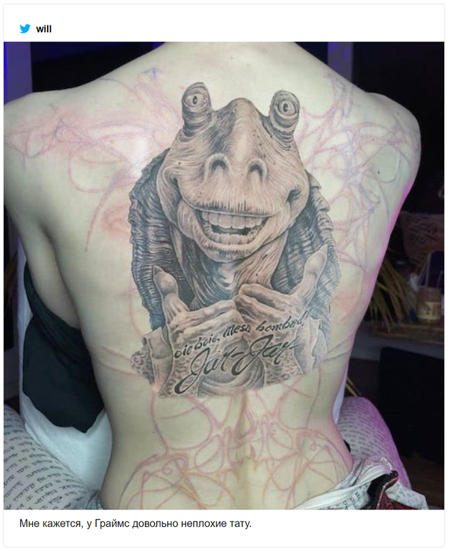 Девушка Илона Маска сделала татуировку, фото с которой быстро стало мемом - фото 512111