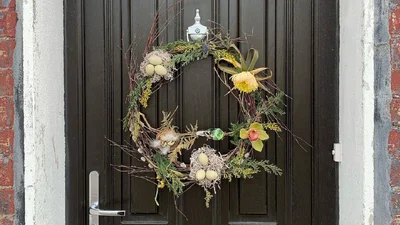 Праздничные венки на Пасху 2021 своими руками - простые и красивые идеи