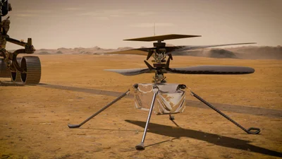 Видео дня: вертолет Ingenuity совершил первый и успешный полет на Марсе