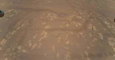 Коптер Ingenuity сделал сверхчеткое фото Марса в цвете - фото 512969