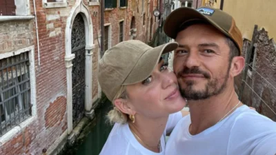 Пицца и сладкие поцелуи: Кэти Перри и Орландо Блум отдыхают в Венеции