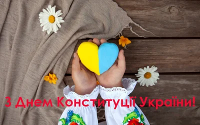 День Конституции Украины 2023: картинки и открытки для поздравлений - фото 517969