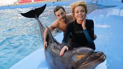 Алина Гросу с любимым устроили свидание в дельфинарии