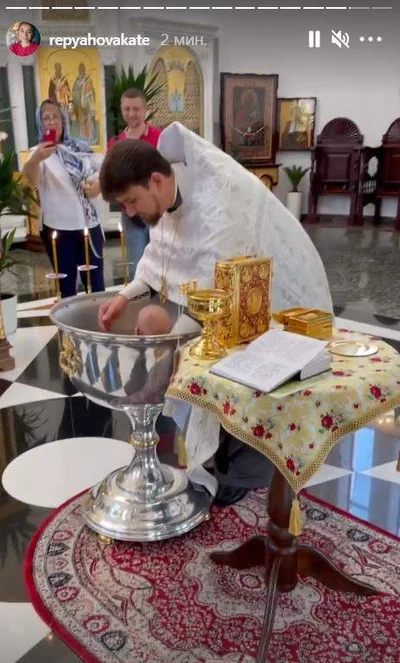 Віктор Павлік та Катерина Реп'яхова охрестили сина - фото 521069