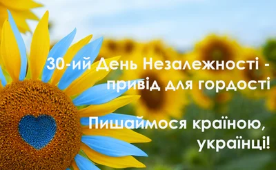 Поздравительные картинки и открытки к 30-летию независимости Украины - фото 521944