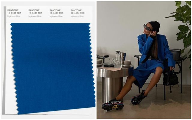 Модні кольори осені 2021 року в одязі - Mykonos Blue - фото 523508