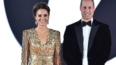 Словно девушка Бонда: роскошный выход Кейт Миддлтон на премьере "Джеймса Бонда" в Лондоне