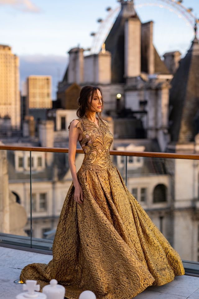 Ты не сможешь отвести взгляд от Анджелины Джоли в этом изысканном платье - фото 528305