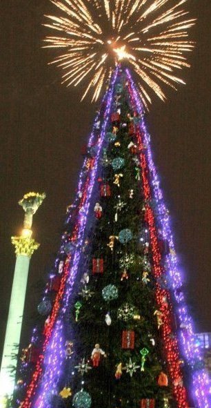 Живые, искусственные и скандальные: какими были главные елки Украины за годы Независимости - 532114 Живые, искусственные и скандальные: какими были главные елки Украины за годы Независимости - фото 532114