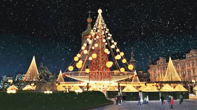 Ялинка під 'куполом': в мережі показали, як прикрасять Софійську площу - фото 532908