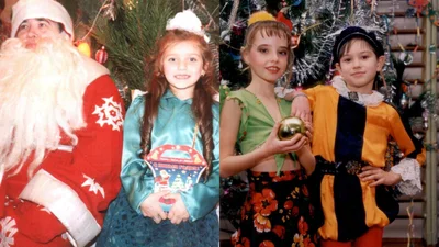 Маленькие и забавные: фото звезд на детских новогодних утренниках