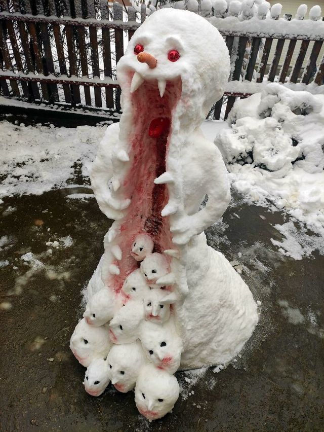 Лови идею: 20 крутых снеговиков, которые сложно превзойти - фото 534169