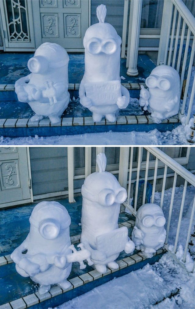 Лови идею: 20 крутых снеговиков, которые сложно превзойти - фото 534173