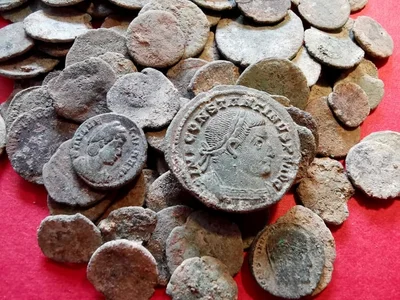 Барсук искал пищу, но нашел клад времен римской империи - фото 536347