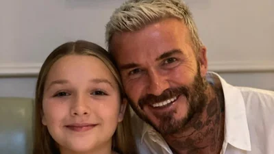 Девід Бекхем поцілував доньку і нарвався на критику