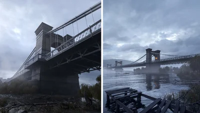 Дизайнер круто визуализировал цепной мост в Киеве, разрушенный более 100 лет назад - фото 536682