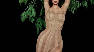 Ким Кардашьян в потрясающем облегающем платье, которое ты захочешь себе