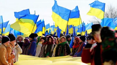 Картинки и открытки с Днем Соборности Украины 2025