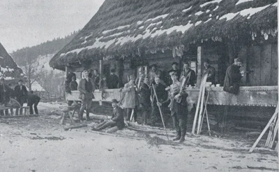 Опубликовали увлекательные архивные фотографии лыжников в Карпатах в начале XX века - фото 537513