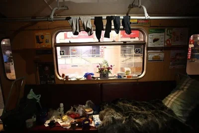 Вазони і шкарпетки на поручнях: фото, як люди живуть у метро, облетіло мережу - фото 540764