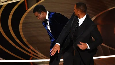 Мемы с Уиллом Смитом, влепившим оплеуху комику во время церемонии "Оскар"
