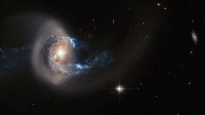 NASA показало звездную галактику в форме пингвина