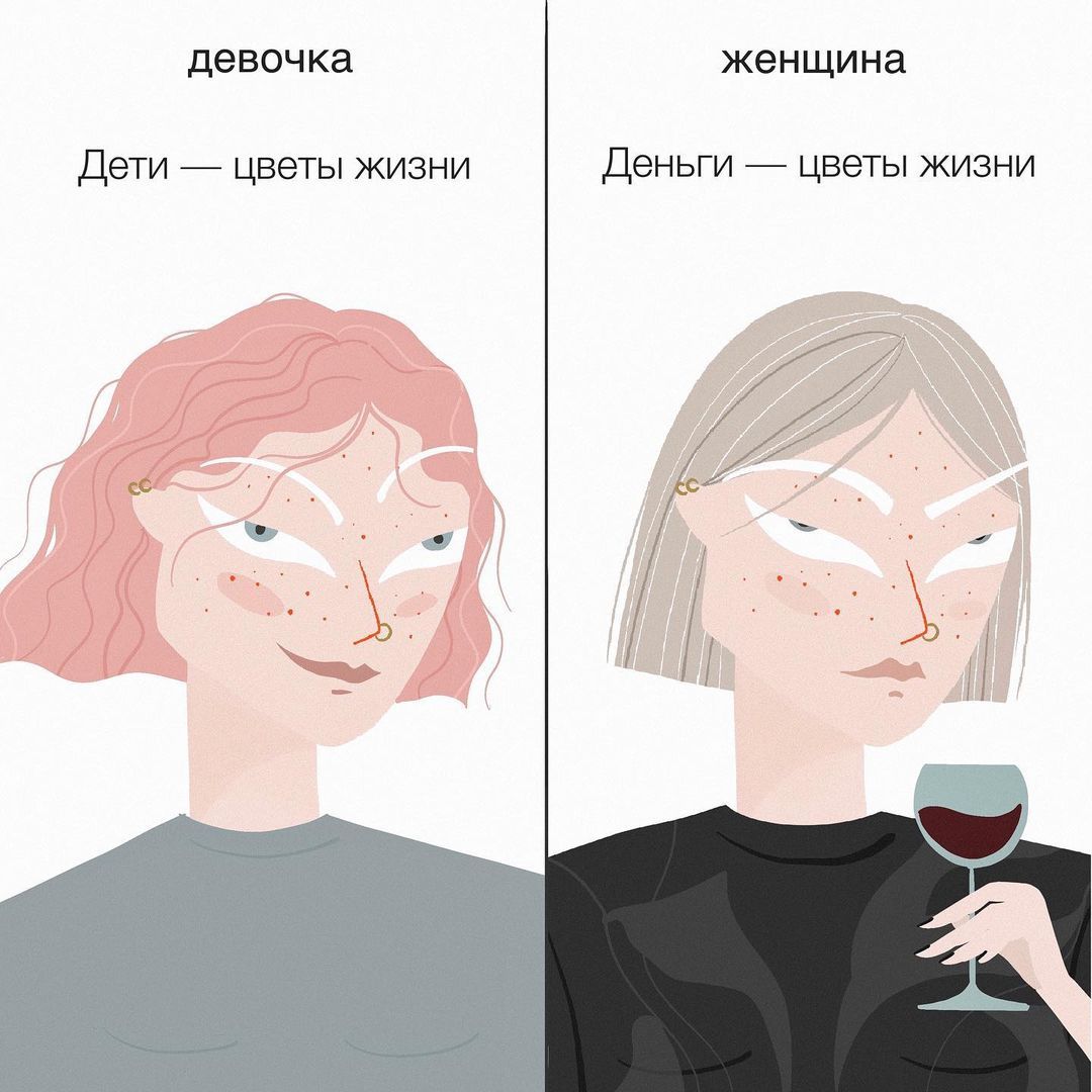 Меми про те, що відрізняє дівчинку від жінки - 545044 Меми про те, що відрізняє дівчинку від жінки - фото 545044