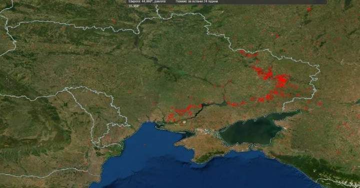 Украина в огне: NASA показало, как выглядит линия фронта из космоса - 546390 Украина в огне: NASA показало, как выглядит линия фронта из космоса - фото 546390