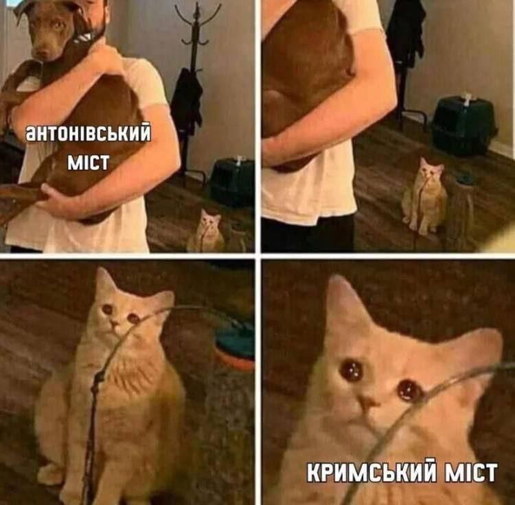 Меми про Антонівський міст, від яких у росіян бомбить - 546892 Меми про Антонівський міст, від яких у росіян бомбить - фото 546892