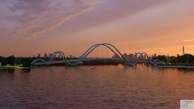 Міст-хвиля: ось який сучасний та стильний міст з'явиться в Києві вже цього року - фото 554779