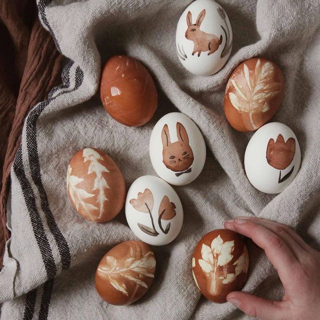 ТОП стильных идей декора пасхальных яиц на Пасху 2023 - фото 555824