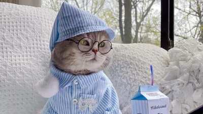 Кіт-безхатько, якого всиновила пара з Америки, став зіркою Instagram