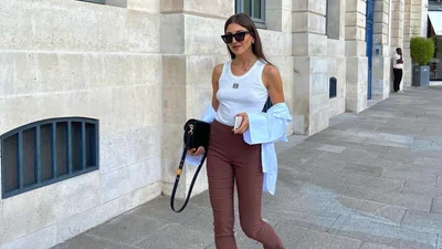 Белый топ в рубчик – базовая вещь для бесчисленных стильных комбинаций